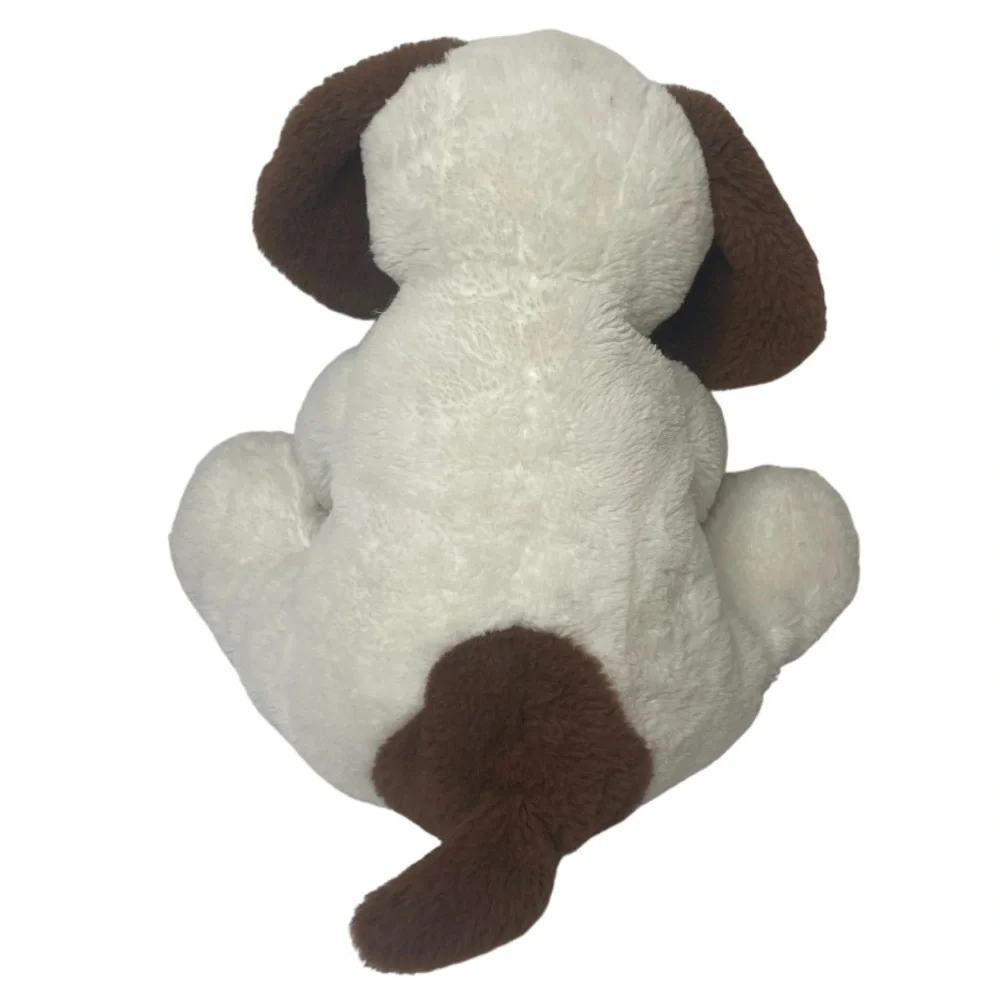 Animal Adventures White Plush Puppy Dog With Brown Ears & Pet Mat